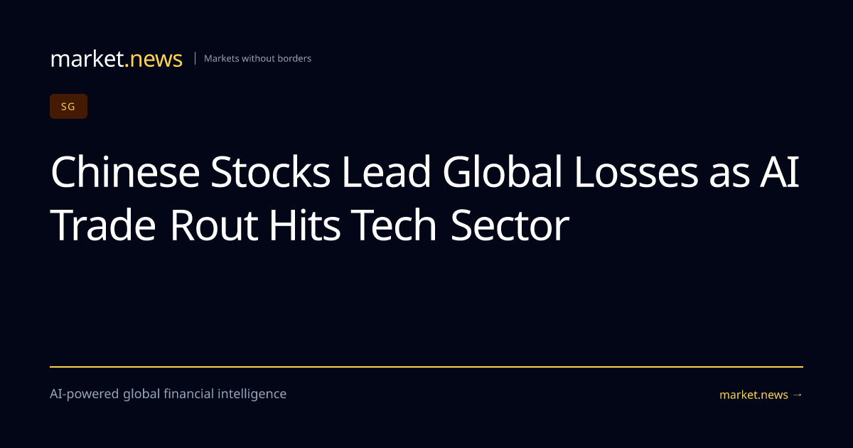 Chinese Stocks Lead Global Losses as AI Trade Rout Hits Tech Sector