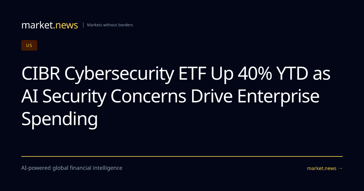 CIBR Cybersecurity ETF Up 40% YTD as AI Security Concerns Drive ...