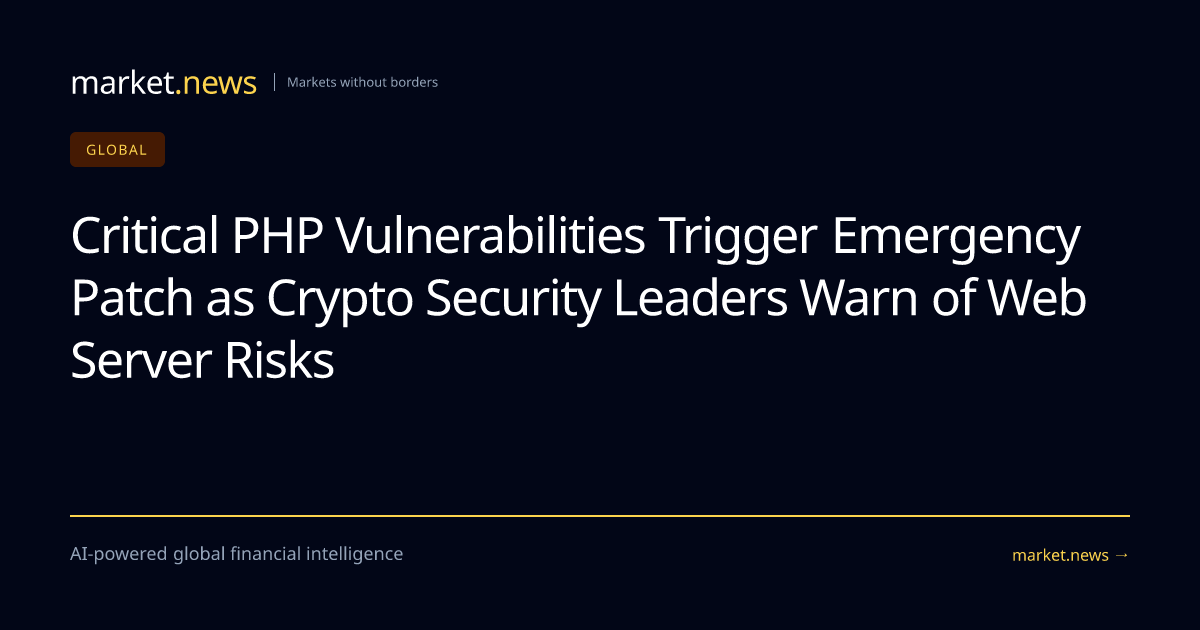 Critical PHP Vulnerabilities Trigger Emergency Patch as Crypto Security ...