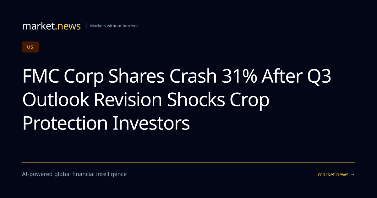 FMC Corp Shares Crash 31% After Q3 Outlook Revision Shocks Crop ...