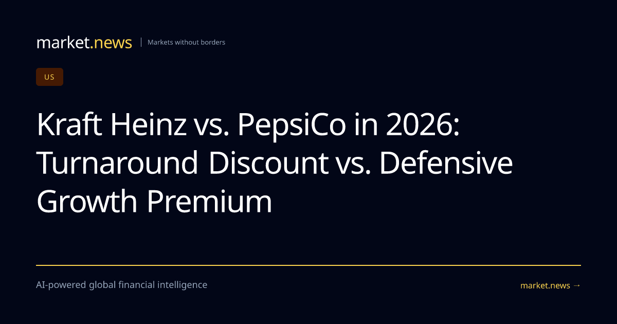 Kraft Heinz vs. PepsiCo in 2026: Turnaround Discount vs. Defensive ...