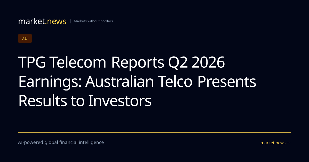 TPG Telecom Reports Q2 2026 Earnings: Australian Telco Presents Results ...