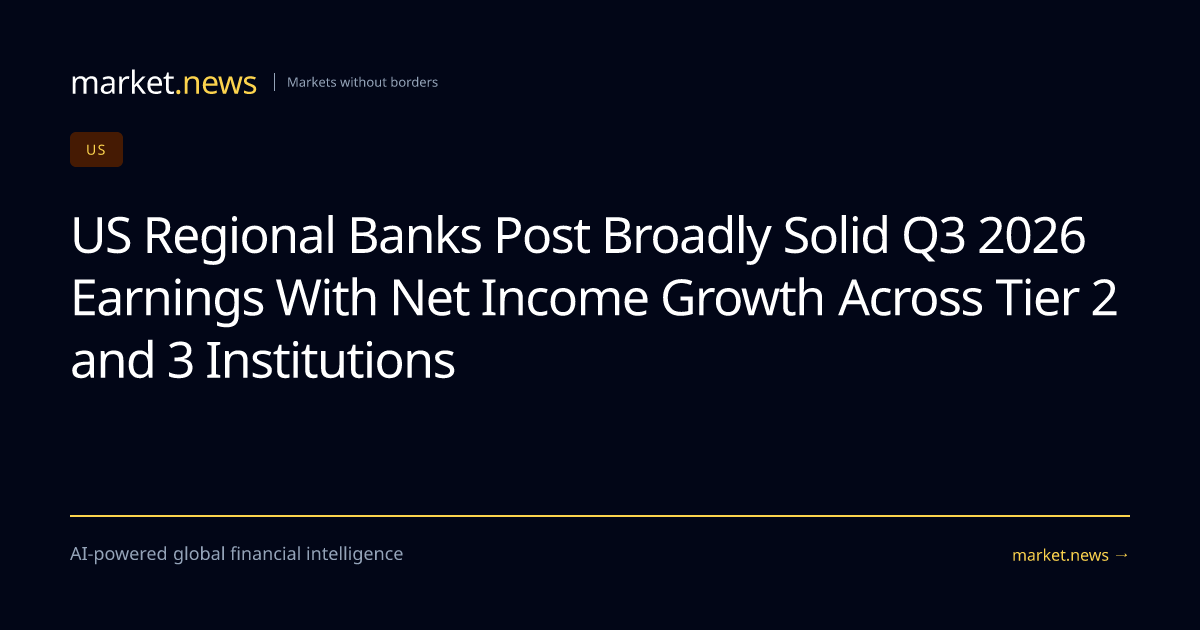US Regional Banks Post Broadly Solid Q3 2026 Earnings With Net Income ...